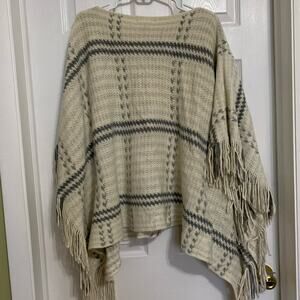 Anthro Do Everything in Love poncho sweater